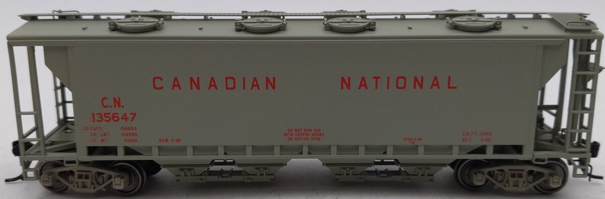 True Line Trains 300320 HO Scale Canadian National 4-Bay Hopper Car #135647 LN/Box