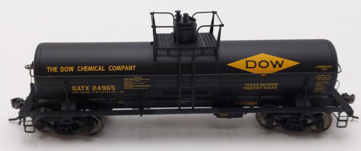 Tangent HO Scale DOW General American 8,000 Gallon Acid Tank Car #24965 EX/Box