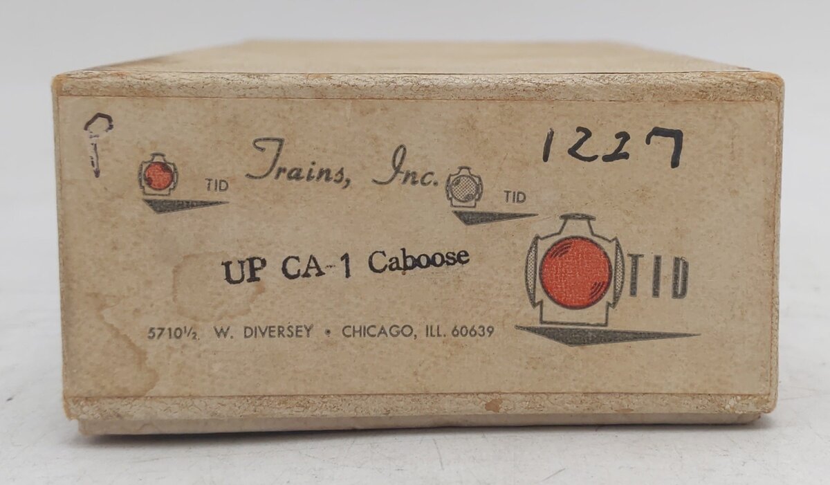 Trains Inc. HO Brass Union Pacific CA-1 Caboose - Painted/Box