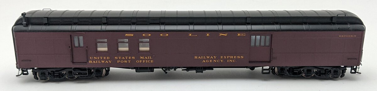 Walthers 920-17407 HO Soo Line 70' Heavyweight Railway Post Office Baggage Car EX/Box
