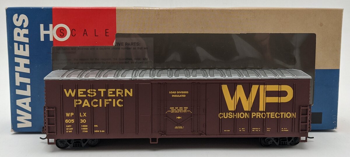 Walthers 932-3605 HO Scale WP North American 50' Exterior Post Boxcar #60530 EX/Box