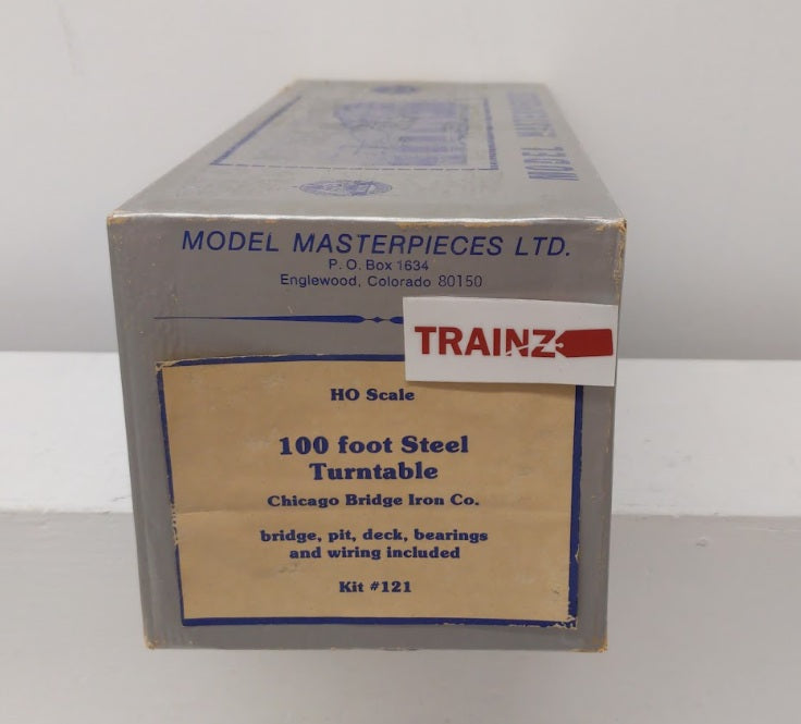 Model Masterpieces 121 HO Scale 100 Foot Steel Turntable Chicago Bridge Iron Kit LN/Box
