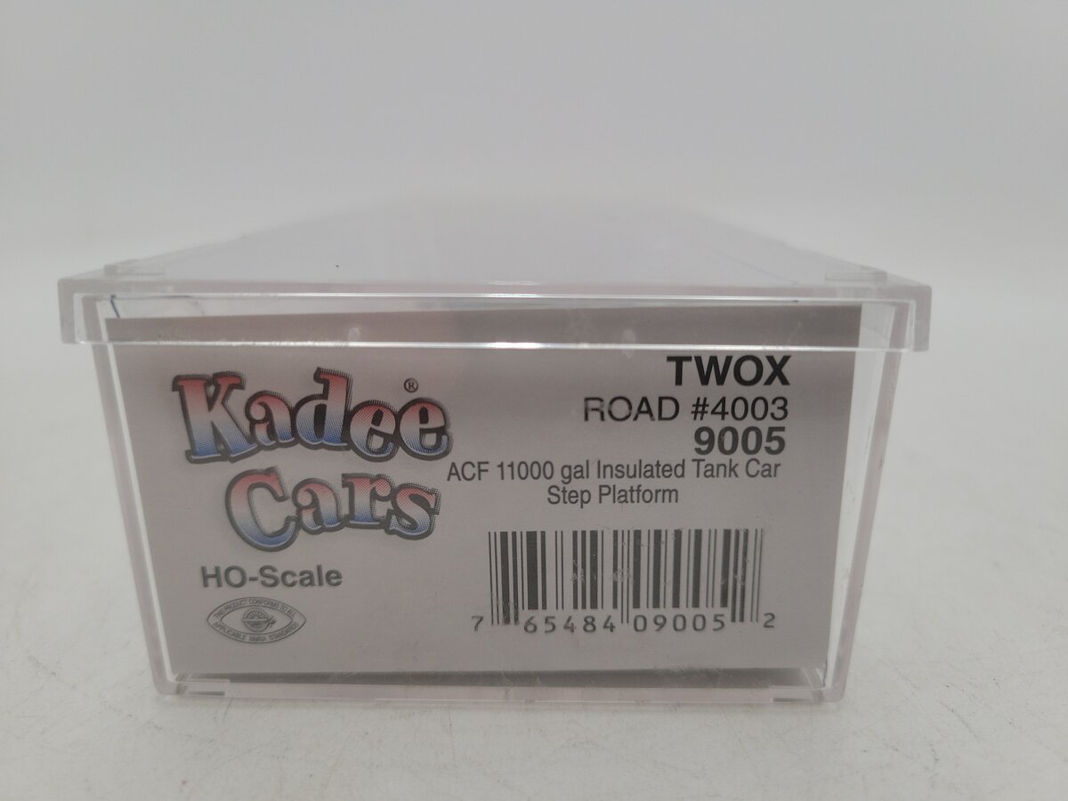 Kadee 9005 HO Scale TWOX ACF 11,000-Gallon Tank Car #4003 EX/Box