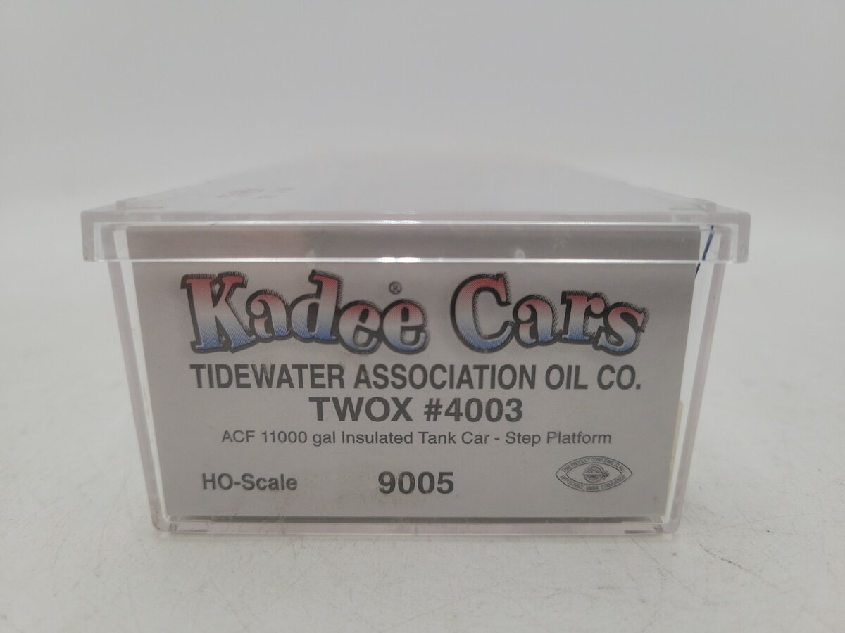 Kadee 9005 HO Scale TWOX ACF 11,000-Gallon Tank Car #4003 EX/Box