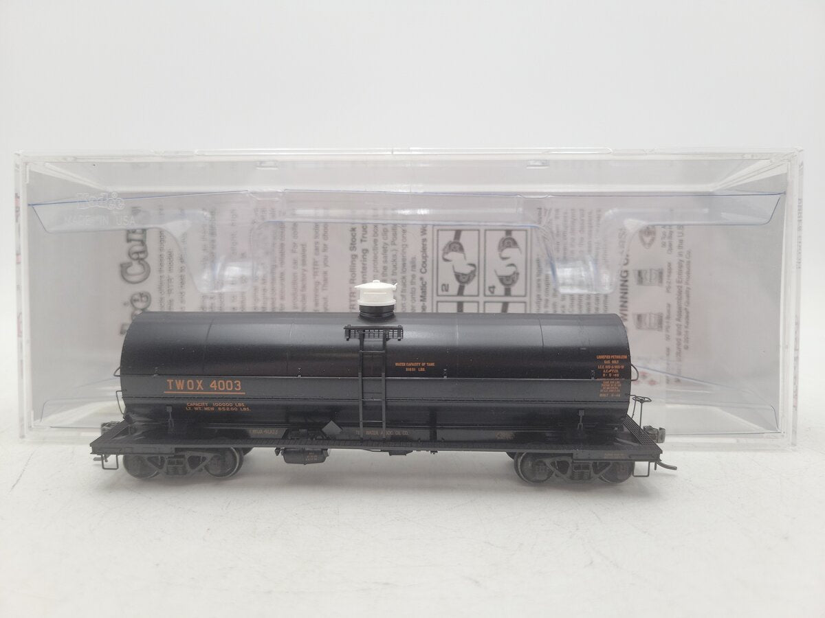 Kadee 9005 HO Scale TWOX ACF 11,000-Gallon Tank Car #4003 EX/Box