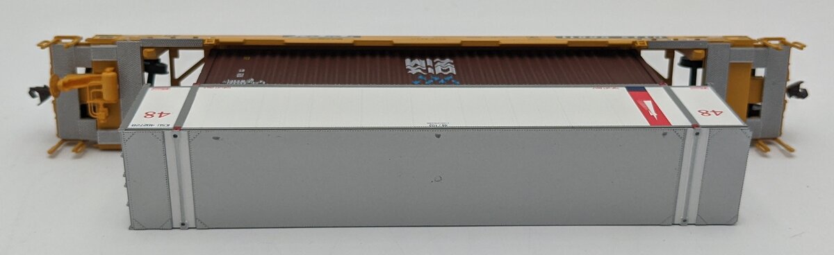 Athearn 7254 HO Scale TTX Husky Stack Car w/ Container #56811 EX/Box