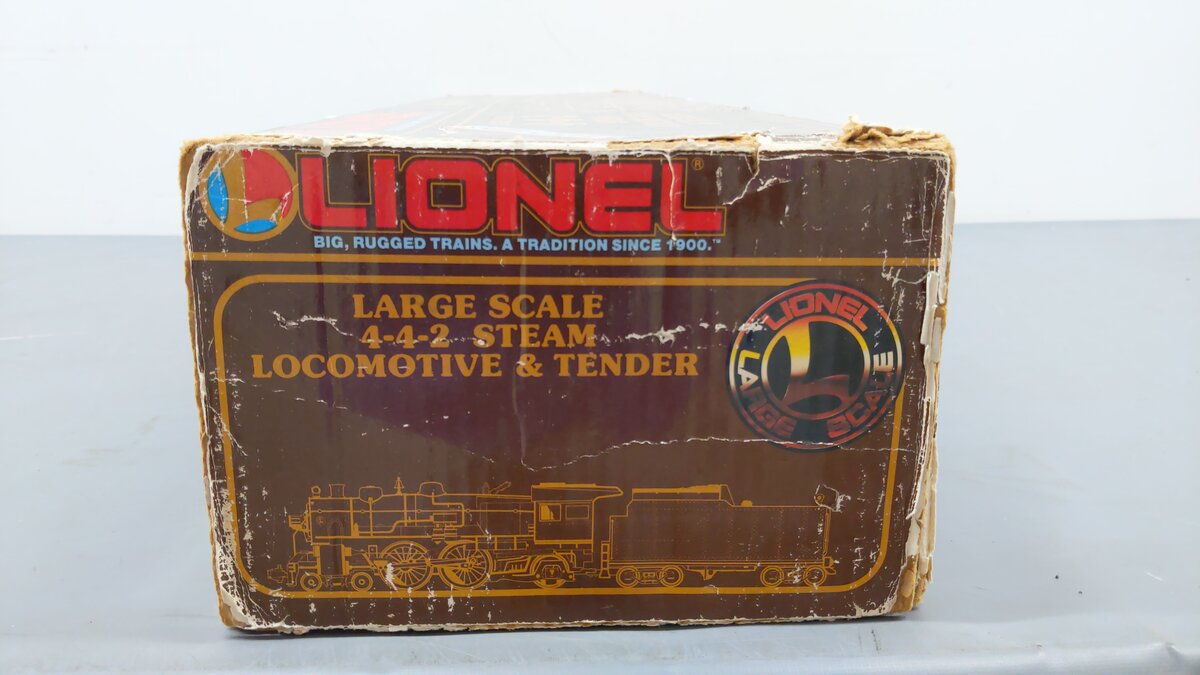 Lionel 8-85102 G Scale New York Central 4-4-2 Steam Locomotive EX/Box