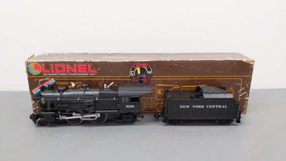 Lionel 8-85102 G Scale New York Central 4-4-2 Steam Locomotive EX/Box