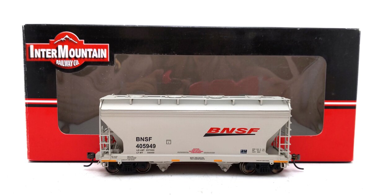 InterMountain 46534-04 HO BNSF 2-Bay Hopper #405949 LN/Box