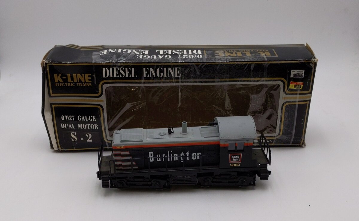 K-Line K2322 O Burlington S-2 Diesel Switcher #2322 VG/Box