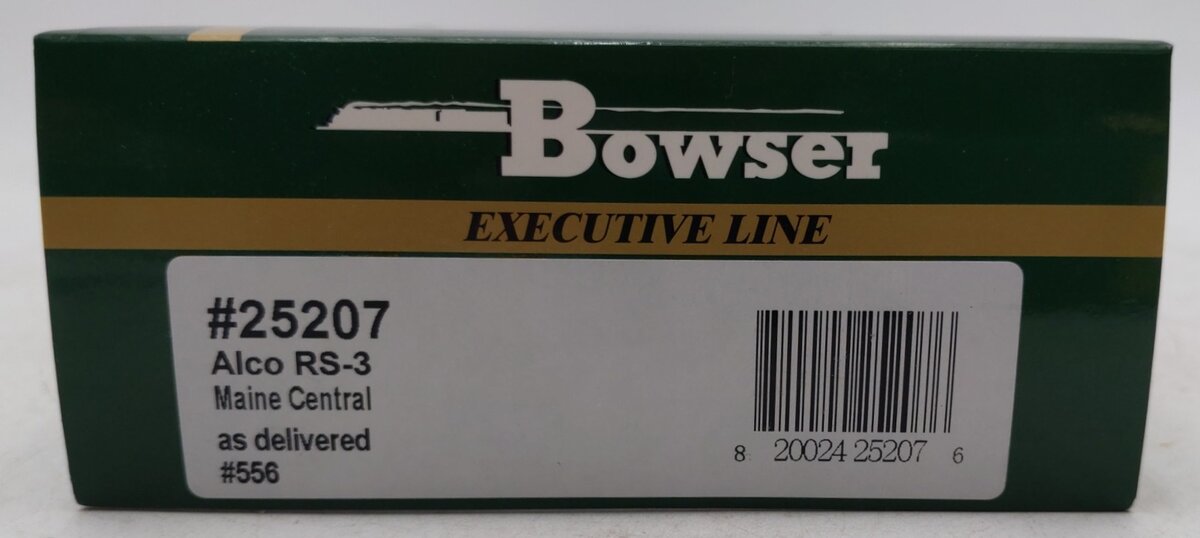 Bowser 25207 HO Maine Central ALCo RS-3 Diesel Locomotive #556 EX/Box