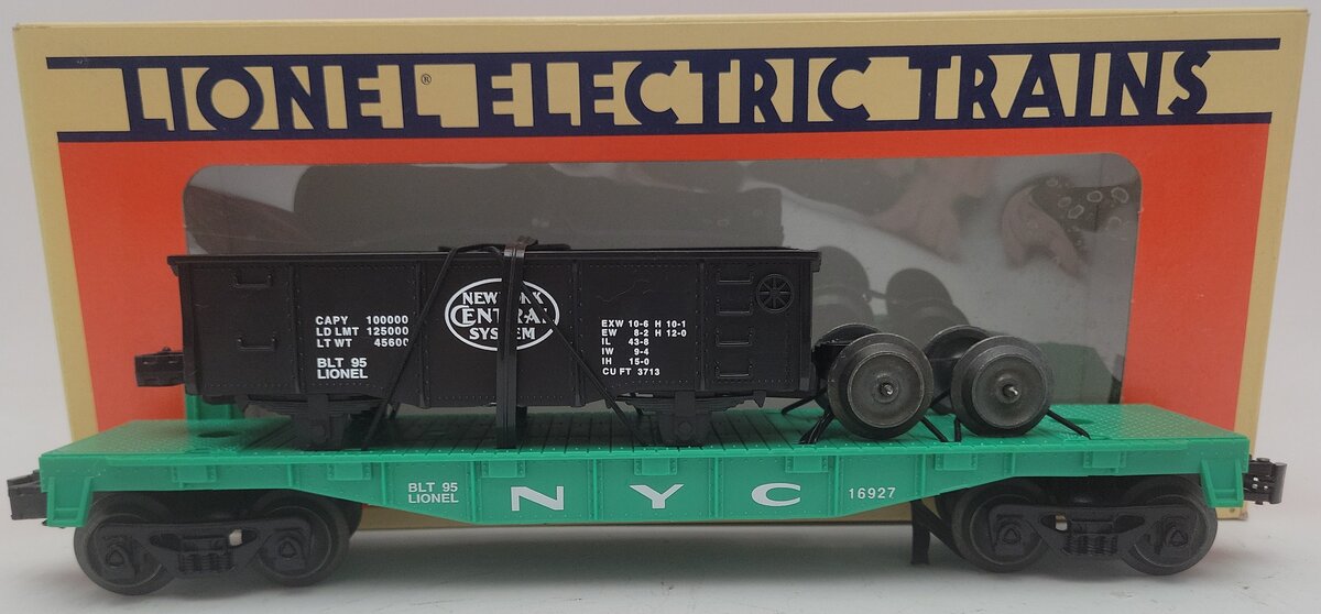 Lionel 6-16927 O Gauge New York Central Flatcar w/ Gondolas EX/Box