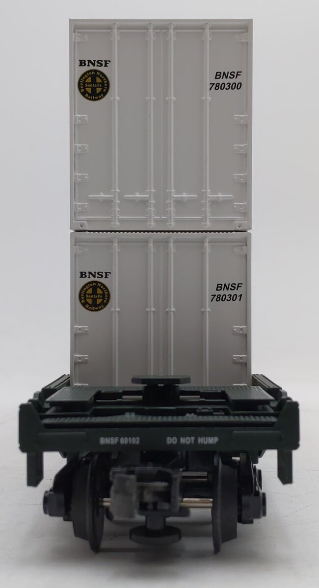 MTH 20-95008 O Gauge BNSF Husky Stack Car #60102 EX/Box