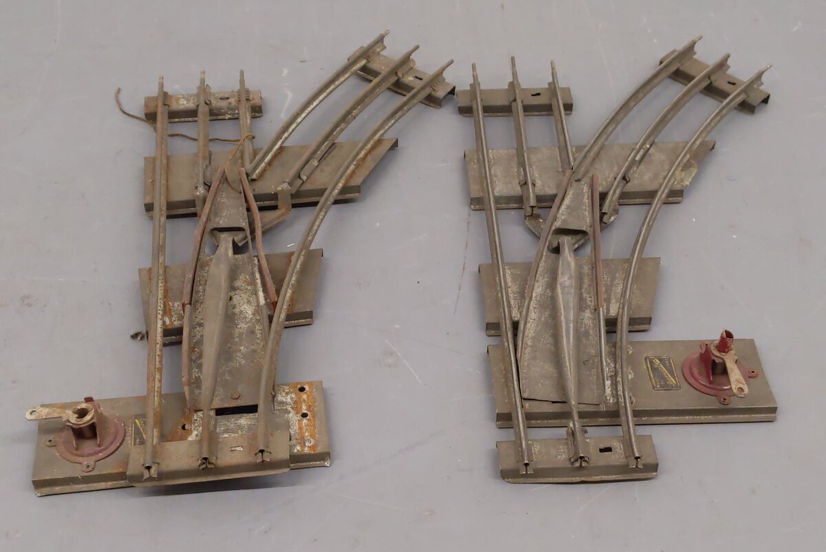 American Flyer Vintage Prewar LH & RH Manual Switch Turnouts [4]