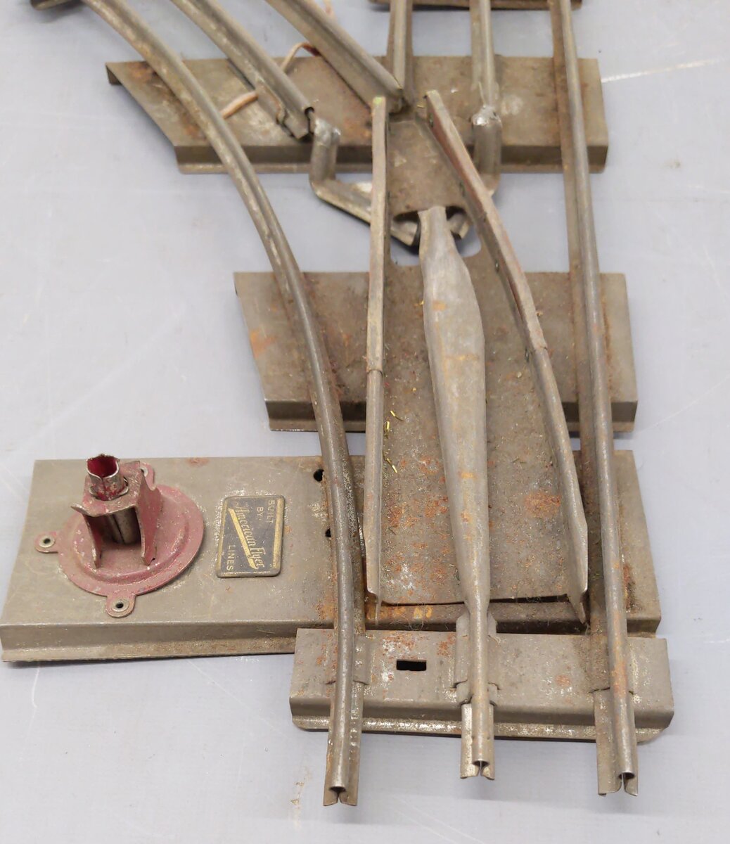 American Flyer Vintage Prewar LH & RH Manual Switch Turnouts [4]
