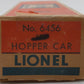 Lionel 6456-75 Vintage O Lehigh Valley Glossy Red Hopper - Very Rare/Box