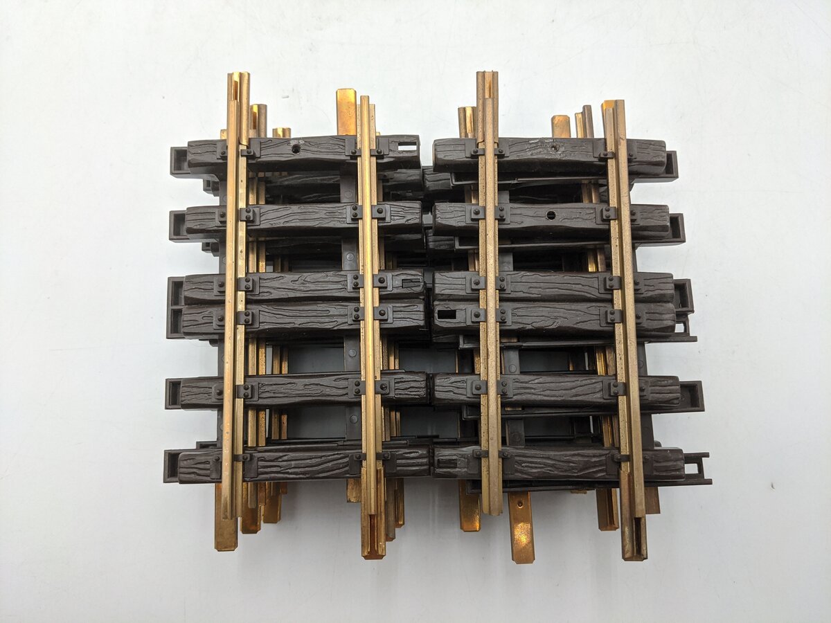 LGB 10150 G Scale 6" Brass 1/2 Straight Track Sections (12) EX/Box