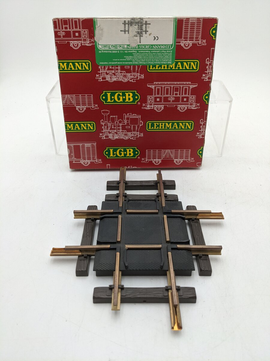 LGB 1310 G Scale 90 Degree Crossing Track Section EX/Box