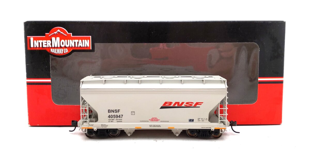InterMountain 46534-03 HO BNSF 2-Bay Hopper #405947 LN/Box