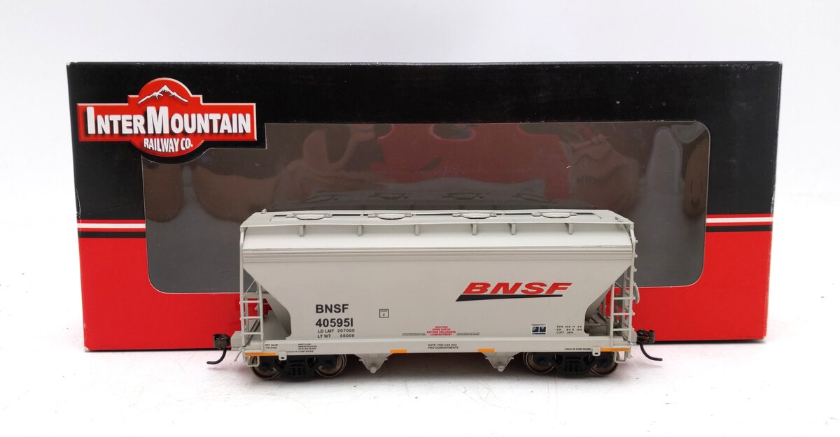 InterMountain 46534-05 HO BNSF 2-Bay Hopper #405951 LN/Box