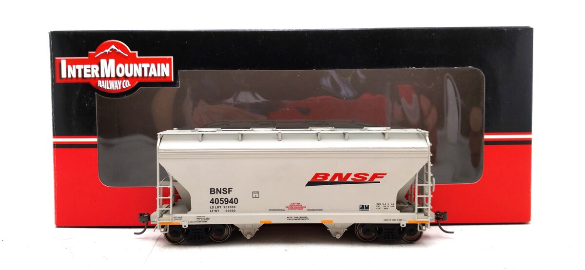InterMountain 46534-01 HO BNSF 2-Bay Hopper #405940 LN/Box