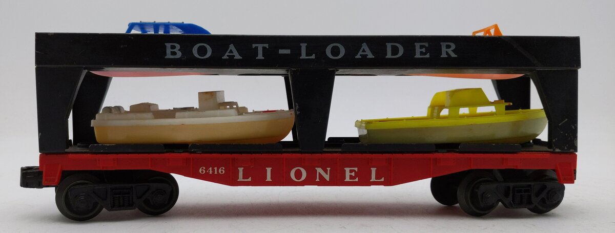 Lionel 6416 Vintage O Boat Loader with 4 Boats VG