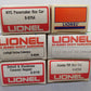 Lionel O Assorted Freight Cars 9288, 9754, 9119, 6464425, 9758, 9167[6] EX/Box