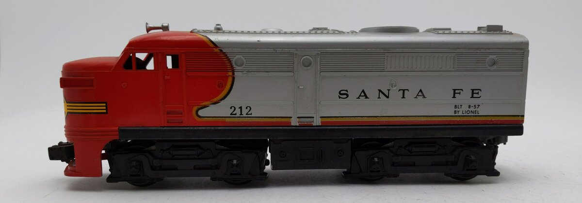 Lionel 212 Vintage O Santa Fe Alco A Dummy Unit EX