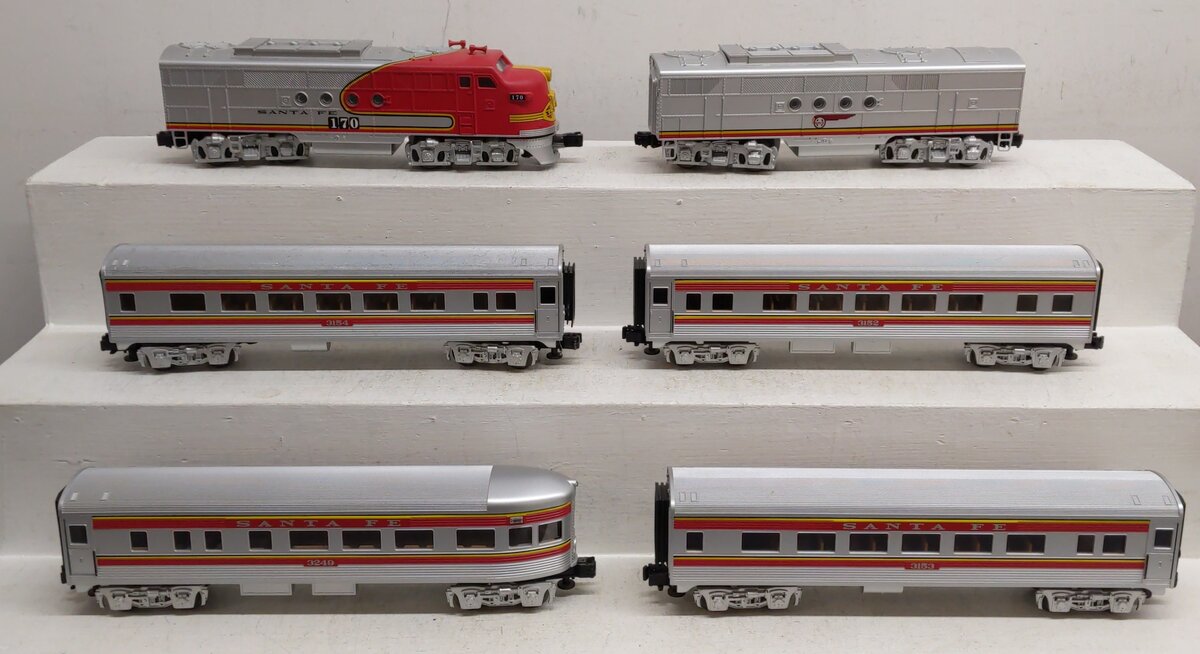 Lionel 6-21973 AT&SF O Gauge Passenger Train Set with Railsounds EX/Box