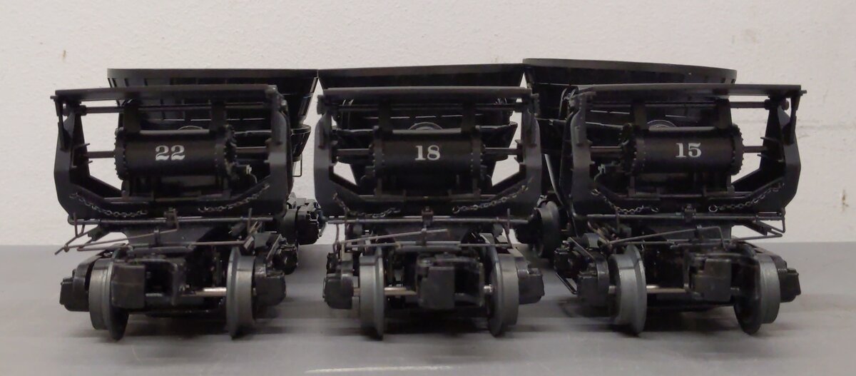 Lionel 6-83470 O Steel Slag Cars #15, 18, 22 (Set of 3) VG