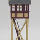 Weaver G1952 O Scale BRASS Built-Up Yellow with Oxide Brown Trim Switch Tower EX