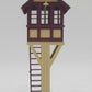 Weaver G1952 O Scale BRASS Built-Up Yellow with Oxide Brown Trim Switch Tower EX