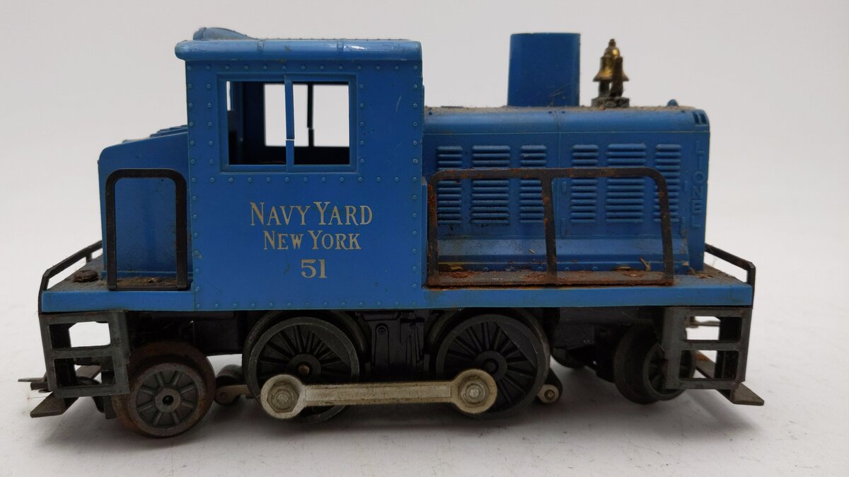 Lionel 6-28424 O Gauge PWC #51 Navy Yard Switcher VG