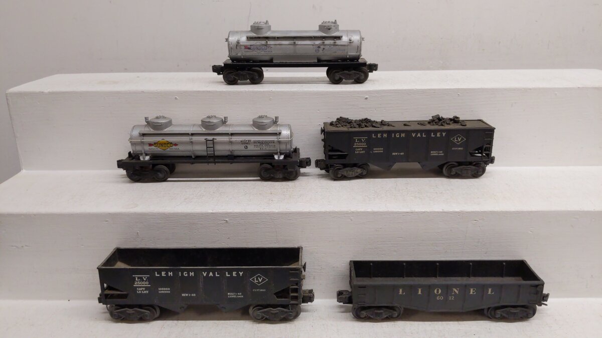 Lionel O Vintage Train Cars:  6456, 6456, 6012, 6415, 6465 [5]