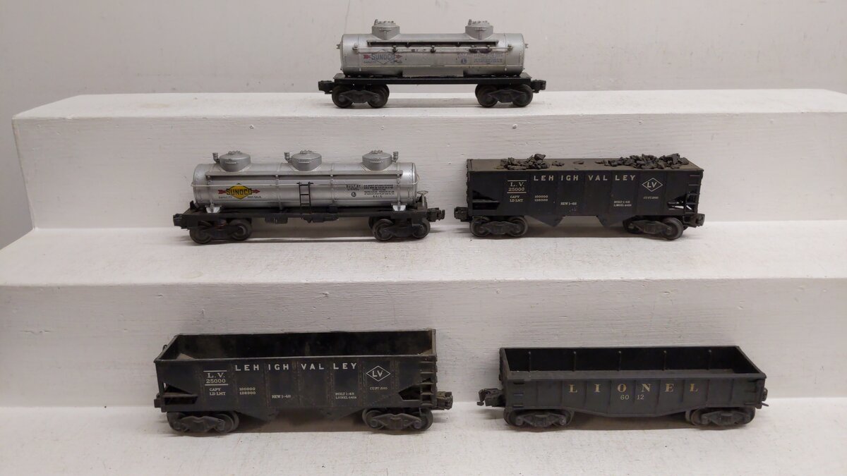 Lionel O Vintage Train Cars:  6456, 6456, 6012, 6415, 6465 [5]