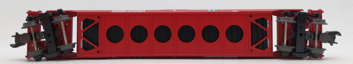 MTH 30-7644 O Gauge BNSF Husky-Stack Car with Containers #212261 EX/Box