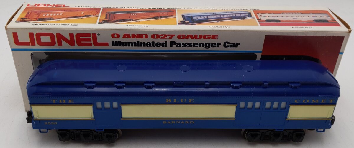 Lionel 6-9536 O Gauge Blue Comet "Barnard" Baggage Car EX/Box