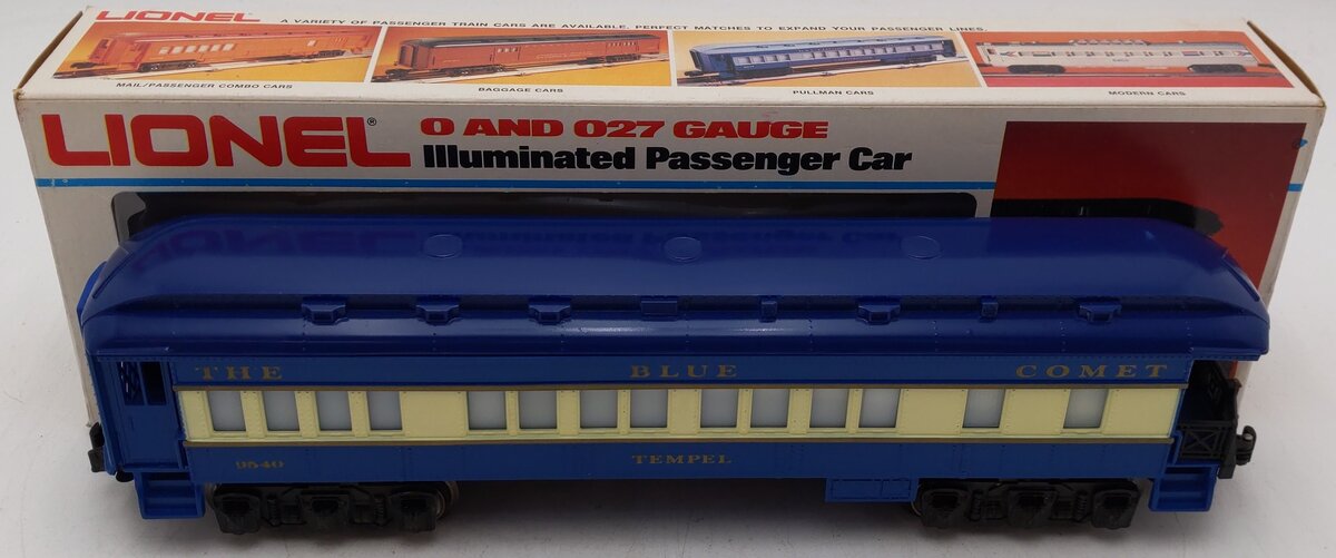 Lionel 6-9540 O Gauge Blue Comet "Tempel" Observation Car #9540 EX/Box
