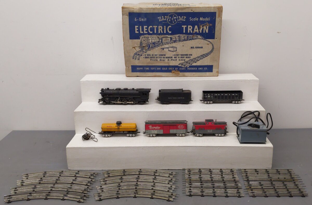 Marx 05948 Vintage O Sears HappiTime Steam Scale Freight Set VG/Box