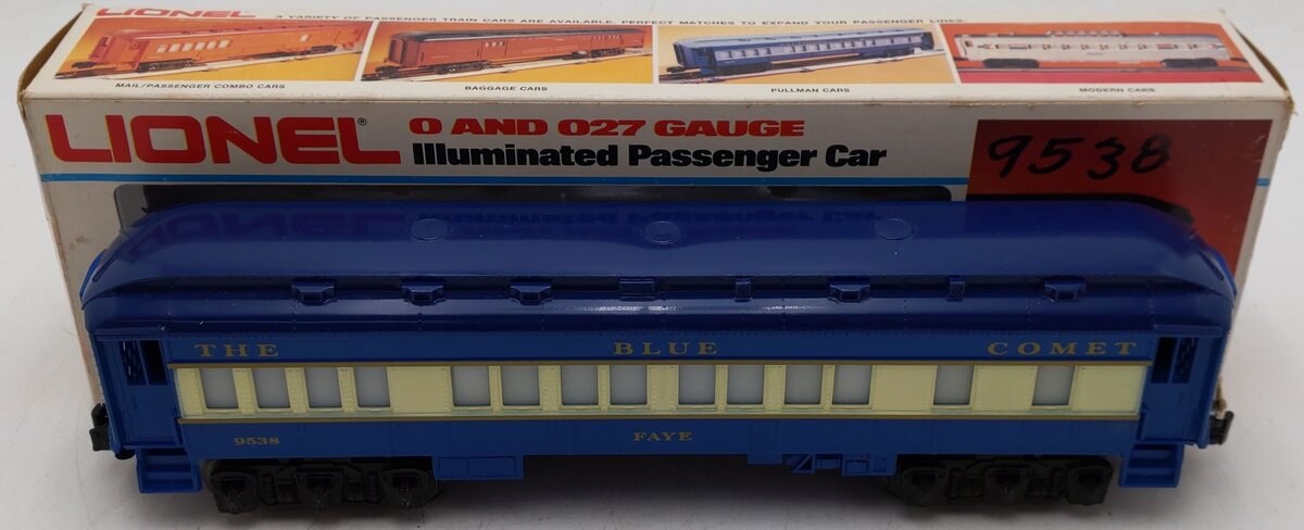Lionel 6-9538 O Gauge Blue Comet 