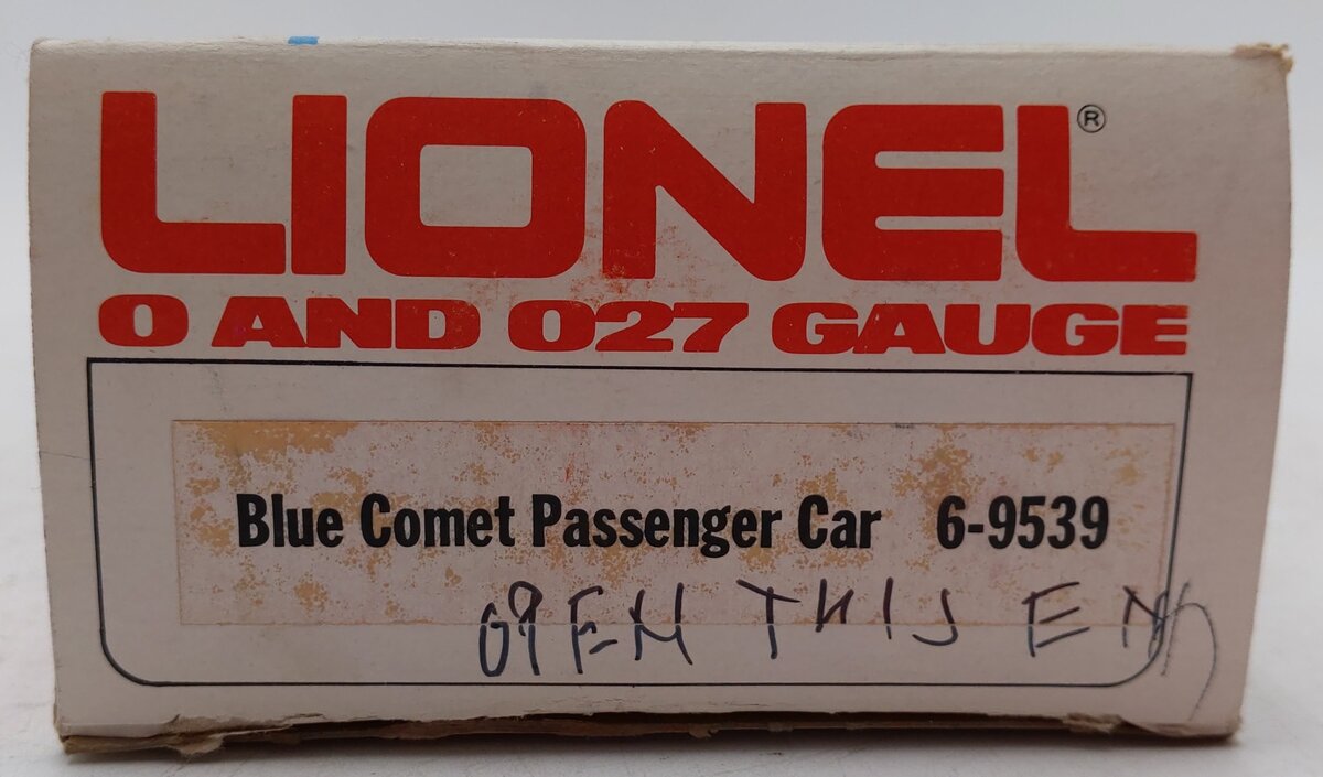 Lionel 6-9539 O Gauge The Blue Comet 
