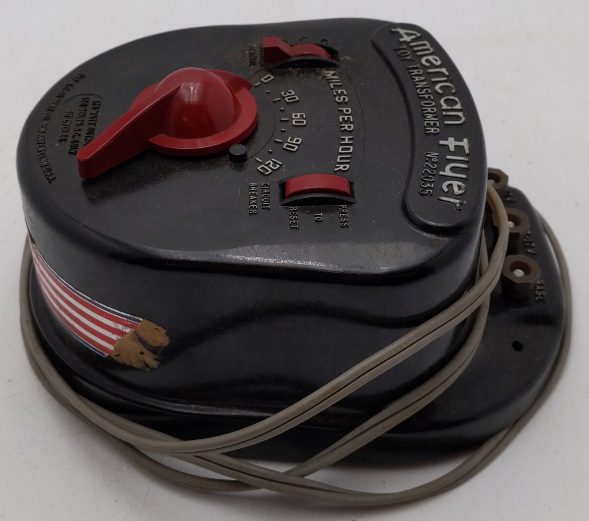 American Flyer 22035 Vintage S 175 Watt Train Transformer VG/Box