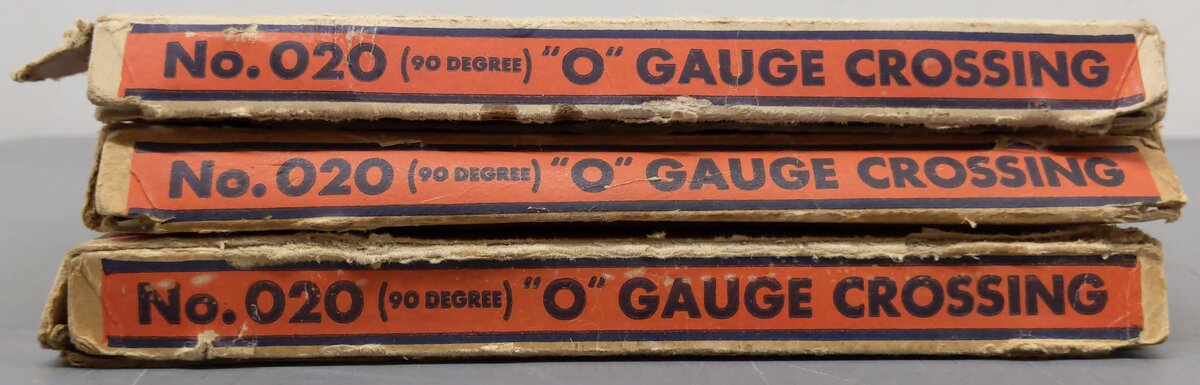 Lionel 020 Vintage O Gauge 90 Degree Crossing (3) VG/Box