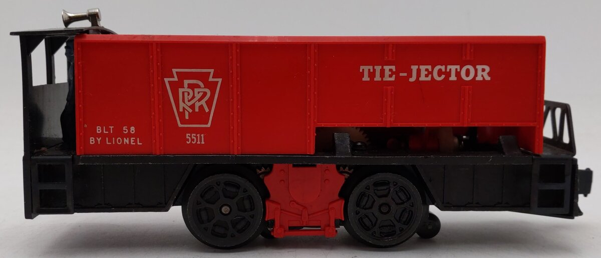 Lionel 55 Vintage O Gauge Postwar Pennsylvania Railroad Operating Tie-Jector Car VG/Box