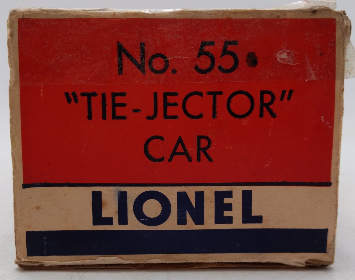 Lionel 55 Vintage O Gauge Postwar Pennsylvania Railroad Operating Tie-Jector Car VG/Box