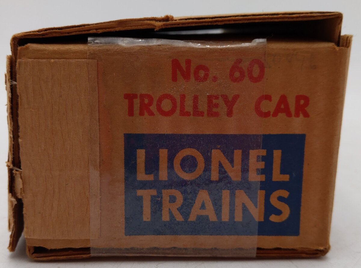 Lionel 60 Vintage O Lionelville Motorized Rapid Transit Trolley VG/Box
