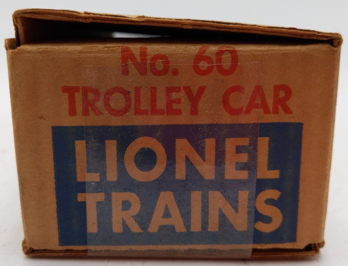 Lionel 60 Vintage O Lionelville Motorized Rapid Transit Trolley VG/Box
