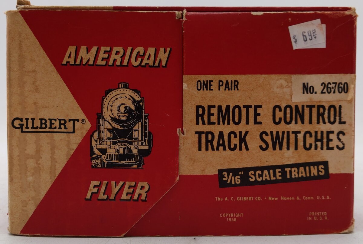 American Flyer 26760 Vintage S Electric Switches - Pair VG/Box