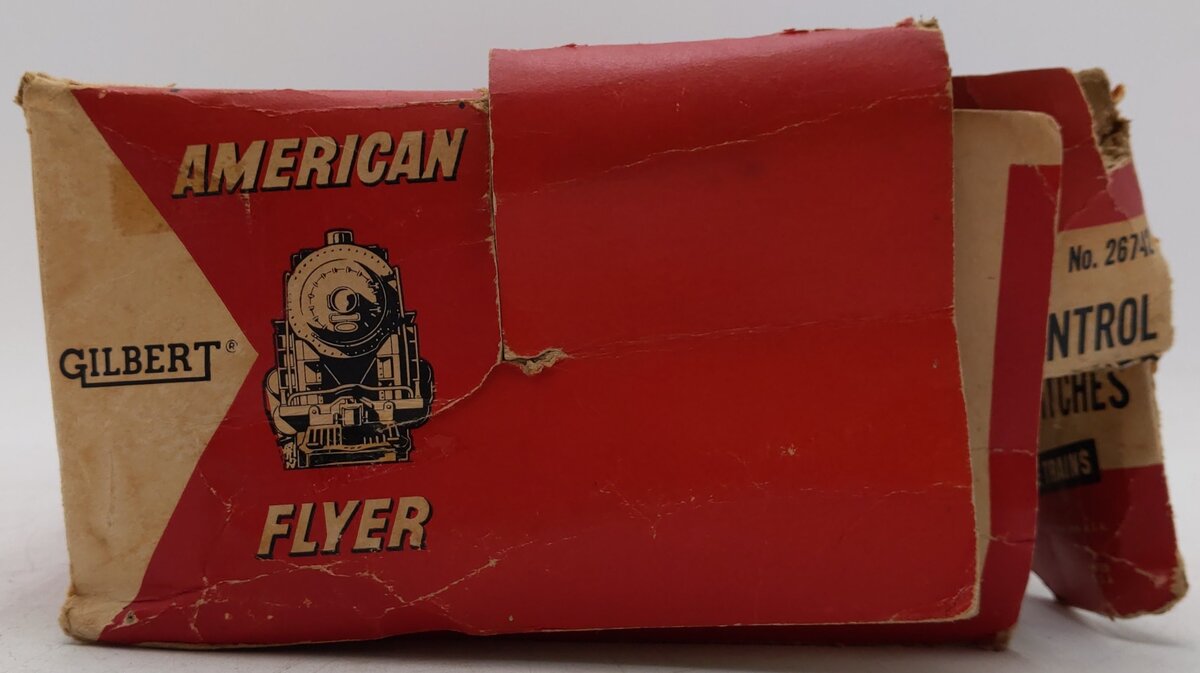 American Flyer 26742 Vintage S LH & RH Remote Switch Turnout Pair VG/Box