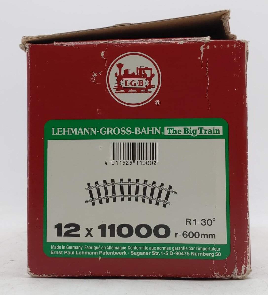 LGB 11000 G Scale R1 30 Degree Curved Track Sections (12) VG/Box